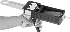 Image of Product. Front orientation. Tube Dispensers. Flexible Tube Dispensers, Dispensing Gun.