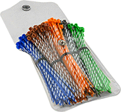 Image of Product. Front orientation. Cable Ties. Cable Tie Assortments, Assorted by Color, 250 Pieces.