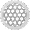 Ultra-Chemical-Resistant PTFE Gaskets with Perforations for Quick-Clamp Tube Fittings