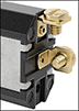 Image of Specification. Back orientation. Contains Border. Screw-Terminal Wire Connection. Toggle Switches .