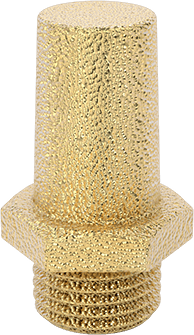 Image of Product. Top orientation. Muffler, 1/4 BSPP Male, 86 scfm @ 100 PSI Flow Rate.