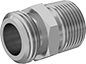 Image of Product. Front orientation. Hose Fittings. Style H.