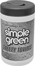 Image of Product. Front orientation. Degreasers. Simple Green Degreasers, Wipes, Canister.