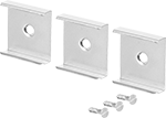 Image of Product. Front orientation. Outlet Strip Mounts. Outlet Strip Mounting Clips, Spring Steel.