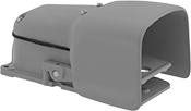 Image of Product. Switch with Guard. Front orientation. Foot Switches. Wet-Location Foot Switches, Aluminum Guard, With Guard.