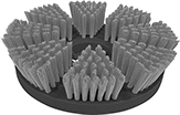 Image of Product. Front orientation. Floor Machine Brushes. Brushes for Compact Swing-Style Floor Buffer/Scrubbers.