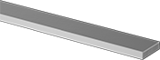 Image of Product. Front orientation. Tungsten. Electrically Conductive Tungsten Copper, Bars.