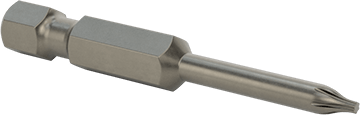 Image of Product. Front orientation. Torx Bit, 1/4" Hex Shank for Power Tools, T5 Size, 2" Overall Length .