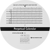 Image of Product. Back. Back orientation. Calendars. Scheduling Wheel Charts.