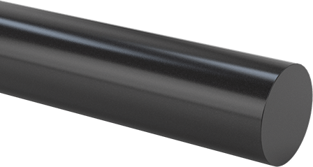 Image of Product. Front orientation. UV- and Moisture-Resistant Polyester Rod, 1-1/8" Diameter, 6-1/2 Feet Long.