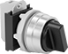 Image of Product. One Switch Action. Front orientation. Lever Switches. Plastic 30 mm Panel-Mount Lever Switches, Not Illuminated.