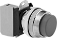 Image of Product. Front orientation. Push-Button Switches. Plastic 30 mm Panel-Mount Push-Button Switches, Projecting Push Button.