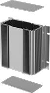 Image of Product. Front orientation. Circuit Board Enclosures. Heat-Dissipating Circuit Board Enclosures.