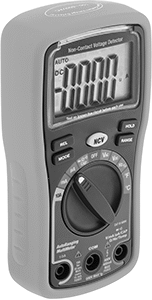 Image of Product. Front orientation. Multimeter, Average Sensing, 0.5%V DC Accuracy, 10 Amps AC Current.