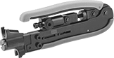 Image of Product. Front orientation. Wire and Cable Crimpers. Coaxial Cable Crimpers, For Compression BNC,  Compression F-Type, Compression RCA Connection.