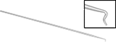 Image of Product. Front orientation. Contains Inset. Small Parts Positioners. 90° Angled Tip and Straight Handle.