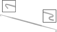 Image of Product. Front orientation. Contains Inset. Small Parts Positioners. 2 Tips, Hook Tip × Push/Pull Tip, Straight Handle.