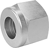 Nuts for Acid-Resistant Yor-Lok Fittings for Nickel Alloy Tubing