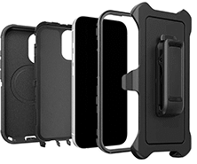Image of Product. Front orientation. Exploded view. Phone Cases.