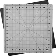 Image of Product. Top orientation. Cutting Mats. Rotating Self-Healing Cutting Mats with Grid.