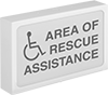 Backlit Area of Rescue Assistance Signs