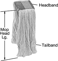 Image of Product. Front orientation. Contains Annotated. Mop Heads. Choose-a-Color Washable Wet-Mop Heads.