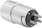 Image of Product. Front orientation. Power Connectors. Hazardous Location Straight-Blade Connectors, Plugs.