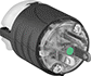 Image of Product. Front orientation. Power Connectors. Snug-Fit Straight-Blade Connectors, Plugs.