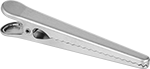 Image of Product. Front orientation. Clothespins. Stainless Steel Clips, Serrated Jaw.