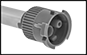 Image of Specification. Front orientation. ZoomedIn view. Contains Border. Twist Lock Fitting Connection. Mixer Nozzles for Two-Part Adhesive Cartridges.