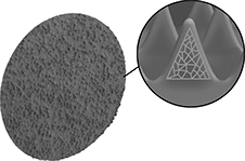 Image of Product. Precision-Shaped Ceramic Alumina. Front orientation. Contains Inset. Sanding Discs. Fast-Cutting Aggressive-Removal Quick-Change Sanding Discs.