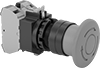 Vibration-Resistant Plastic 22 mm Emergency Stop Panel-Mount Push-Button Switches