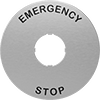 Metal Legend Plates for Emergency Stop Switches