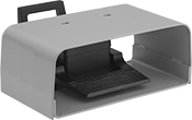 Image of Product. With One Pedal. Front orientation. Foot Switches. Hazardous Location Foot Switches, 1 Pedal, Oversized Guard, Back.