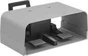 Image of Product. With Two Pedals. Front orientation. Foot Switches. Hazardous Location Foot Switches, Back, Oversized Guard, 2 Pedals.