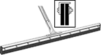 Image of Product. Front orientation. ZoomedIn view. Contains Inset. Squeegees. Floor Squeegees, 2-Ply Blade, Straight Blade.