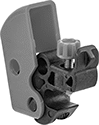 Image of Product. Style B. Back orientation. Lockouts. Clamp-On DIN-Rail Mount Circuit Breaker Lockouts, Lockout Cover, Style B.
