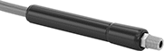 Image of ProductInUse. Hose Kink Absorber Shown Installed. Front orientation. Contains MultipleImages. Hose Kink Absorbers. Flexible Air and Water Hose Kink Absorbers.