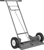 Image of Product. Front orientation. Sweepers. Self-Cleaning Wheeled Magnetic Floor Sweepers, Lever Release.