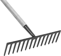 Image of Product. Front orientation. Rakes. Rakes, Style B.
