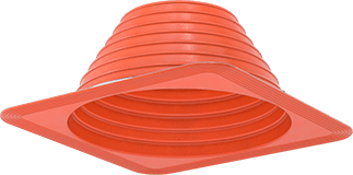 Image of Product. Bottom orientation. Pipe Flashing, for Corrugated-Metal Roofs, 7 to 13" OD, Silicone Cap.
