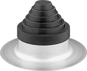 Image of Product. Front orientation. Pipe Flashings. Pipe Flashings for Single-Ply and Built-Up Roofs, For 1 Pipe.