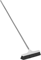 Image of Product. Front orientation. Brooms. Choose-a-Color Push Brooms for Rough Surfaces, With Wood Handle.