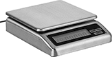 Image of Product. 5 lbs, 10 lbs, and 20 lbs Capacity. Front orientation. Stainless Steel Housing. Legal-for-Trade Bench-Top Scales.