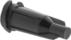 Image of Product. Front orientation. Syringe Caps. Caps for Syringes with Luer Lock Connection, Tapered Caps.