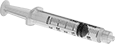 Image of Product. Front orientation. Syringes. Plastic Syringes, Luer Lock Fitting Connection, Clear.