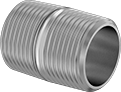 Image of Product. Threaded Connection. Front orientation. Conduit and Fittings. Medium-Wall (IMC) and Thick-Wall (RMC) Metal Conduit and Fittings, Straight, Connector Fitting, Threaded Conduit or Threaded Knockout Connection.