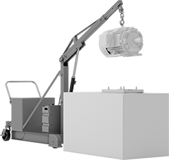 Image of ProductInUse. Front orientation. Cranes. Close-Lift Battery-Powered Cranes .