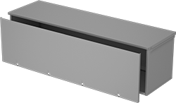 Image of Product. Front orientation. Raceway and Fittings. Weather-Resistant Enclosed Trough Raceway.