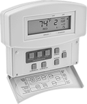 Image of Product. Front orientation. Thermostats. Remote-Sensing Room-Monitoring Adjustable Thermostats.